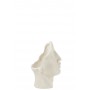 Кашпо для цветов J-Line, Керамика , Белый цвет, 25 x 22 x 38 см