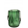 Ваза J-Line, Зелёный цвет, 18.5 x 18.5 x 22 см