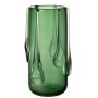 Ваза J-Line, Стекло, Зелёный цвет, 18 x 18 x 33 см