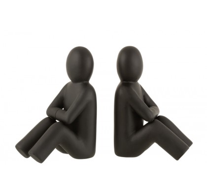 Держатель книг J-Line, комплект из 2 ед., Чёрный цвет