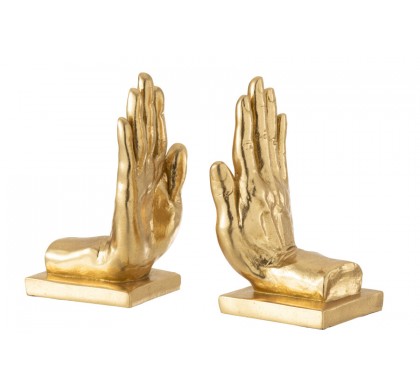 Держатель книг J-Line, комплект из 2 ед., Золотой цвет