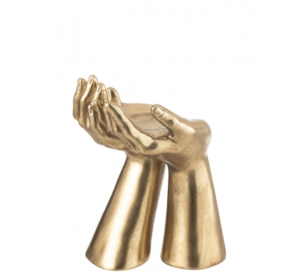 Подсвечник J-Line, Золотой цвет, 19 x 17.5 x 25 см