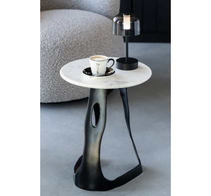 Столик журнальный J-Line, Алюминий, Чёрный цвет