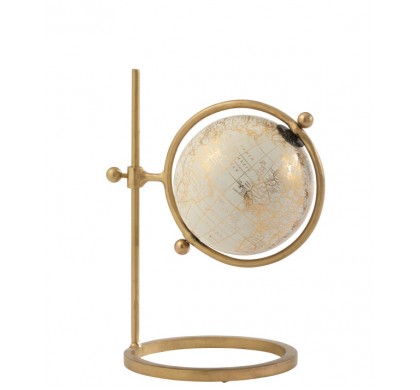 Декор J-Line, глобус, Металл, 20 x 20 x 35 см