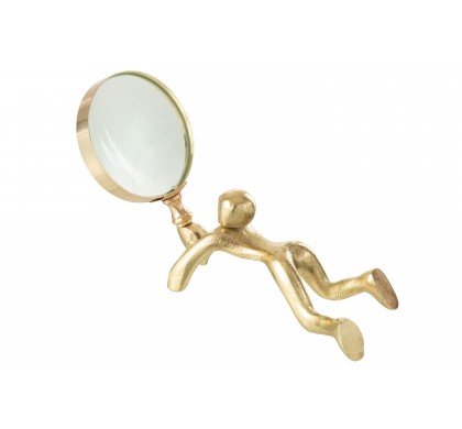 Увеличительное стекло J-Line, Золотой цвет, 19 x 7.5 x 10.5 см