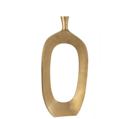 Ваза J-Line, Золотой цвет, 35 x 10 x 75 см
