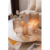 Ваза J-Line, Коричневый цвет, 16.7 x 16.7 x 21 см