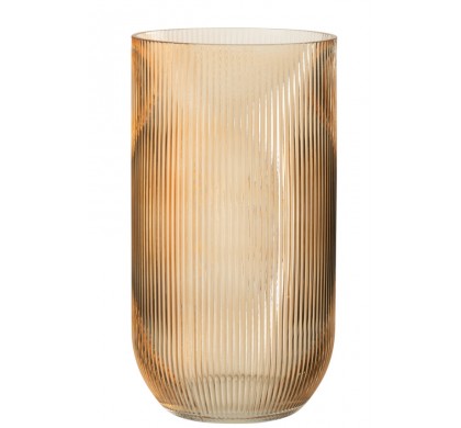 Ваза J-Line, Коричневый цвет, 16.7 x 16.7 x 30 см