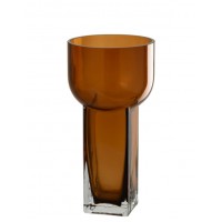Ваза J-Line, Коричневый цвет, 13 x 13 x 26 см