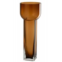 Ваза J-Line, Коричневый цвет, 13 x 13 x 35 см