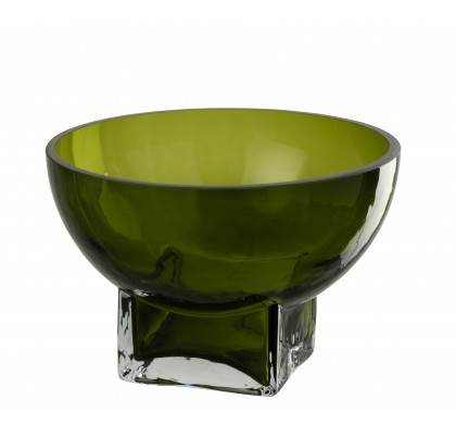 Ваза J-Line, Зелёный цвет, 20 x 20 x 13 см