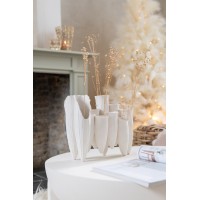 Ваза J-Line, Белый цвет, 34 x 14 x 25 см