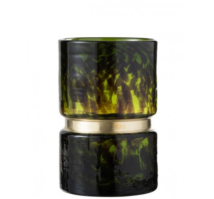 Ваза J-Line, Зелёный цвет, 16 x 16 x 23.5 см