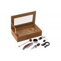 Набор для винных бутылок J-Line, Дерево, 23 x 13.5 x 6 см