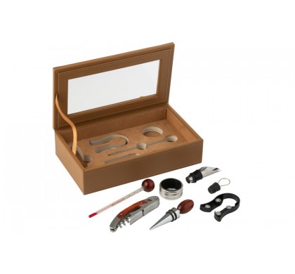 Набор для винных бутылок J-Line, Дерево, 23 x 13.5 x 6 см