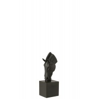 Декор J-Line, Черный цвет, 18.5 x 14 x 44 см